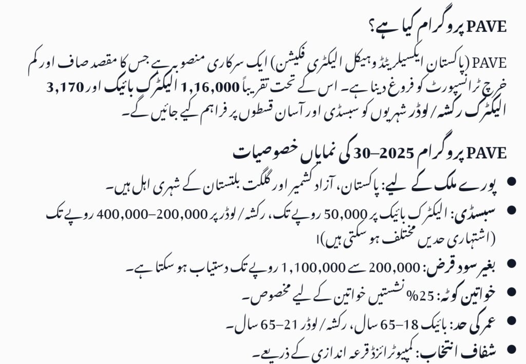 PAVE.gov.pk Registration