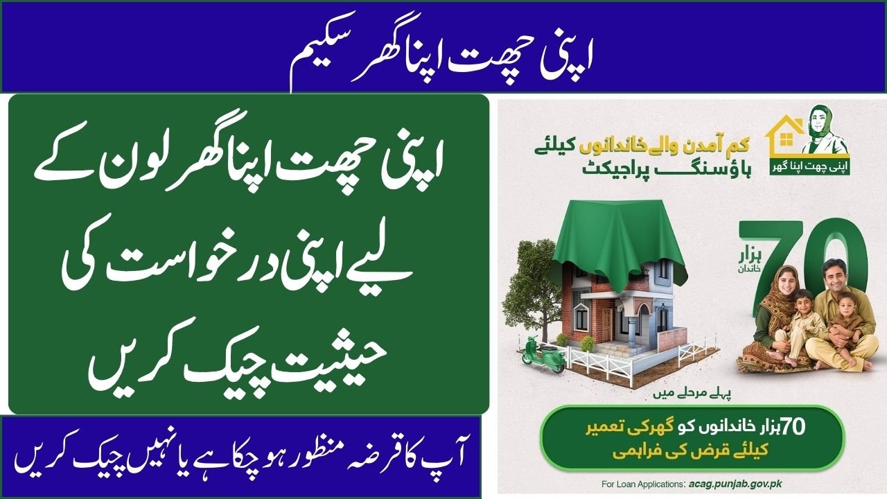 Check your application status for Apni Chhat Apna Ghar Loan